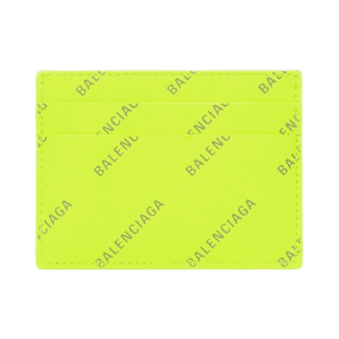 발렌시아가 리플렉티브 올오버 로고 캐쉬 카드 홀더 플루오 옐로우(Balenciaga Cash Card Holder with Reflective Allover Logo Fluo Yellow) - 2