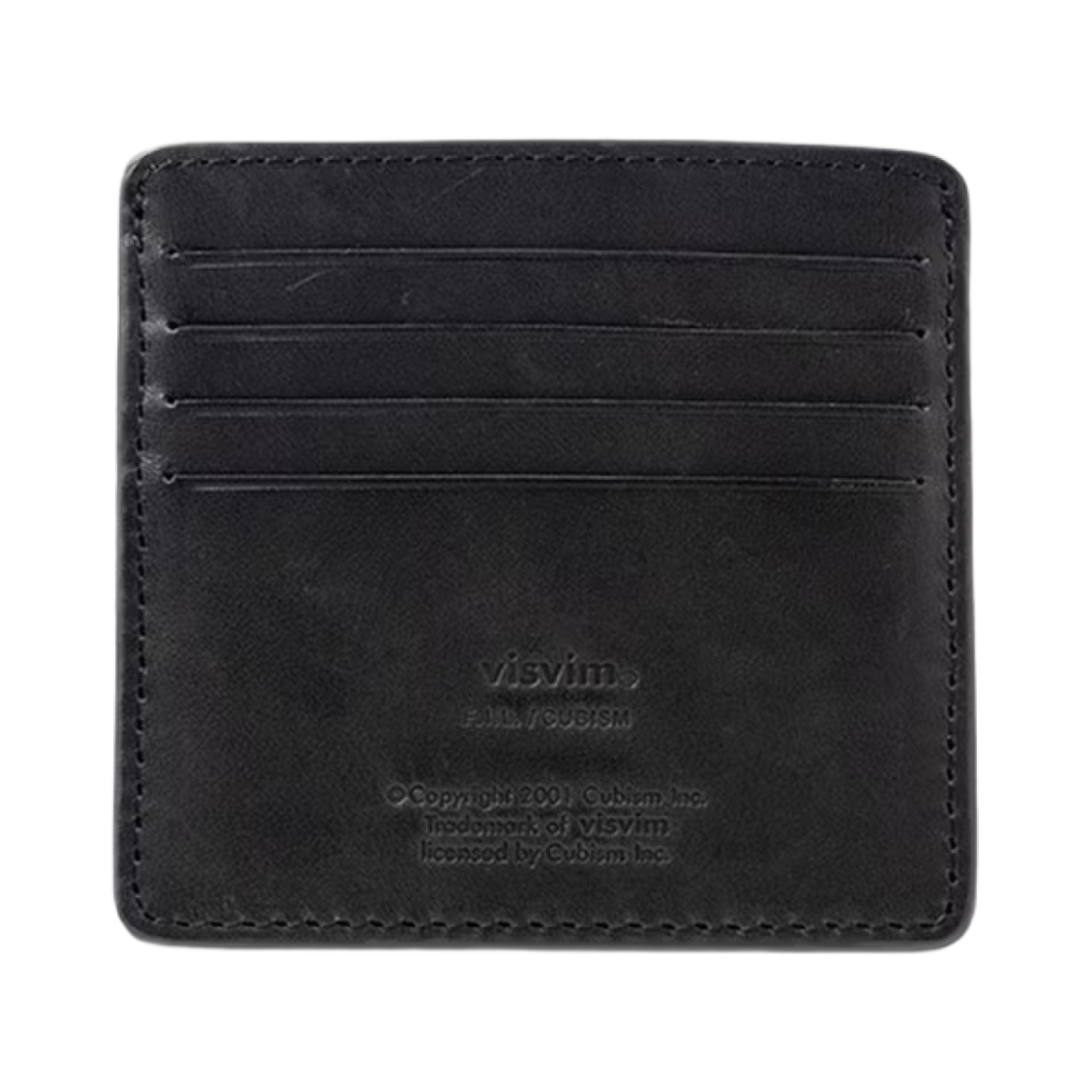 125103003021 Visvim Leather Card Case Navy