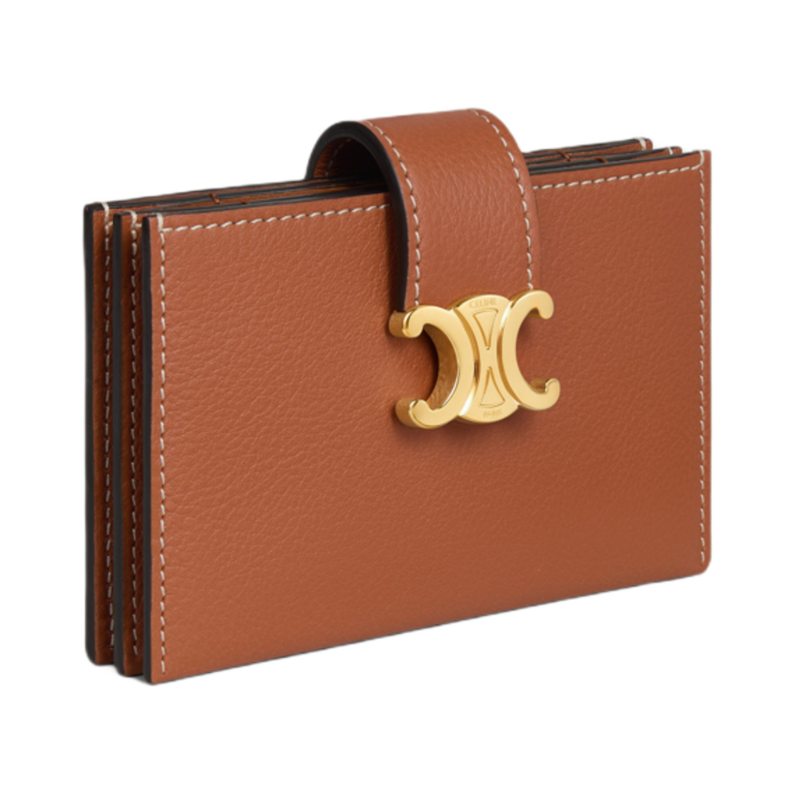 셀린느 아코디언 카드 홀더 서플 그레인드 카프스킨 탄(Celine Accordeon Card Holder in Supple Grained Calfskin Tan) - 2