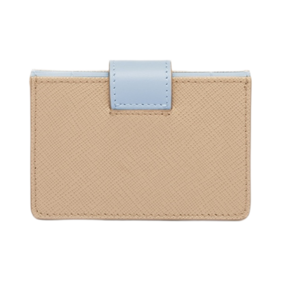 프라다 사피아노 레더 카드 홀더 샌드 라이트 블루(Prada Saffiano Leather Card Holder Sand Light Blue) - 2