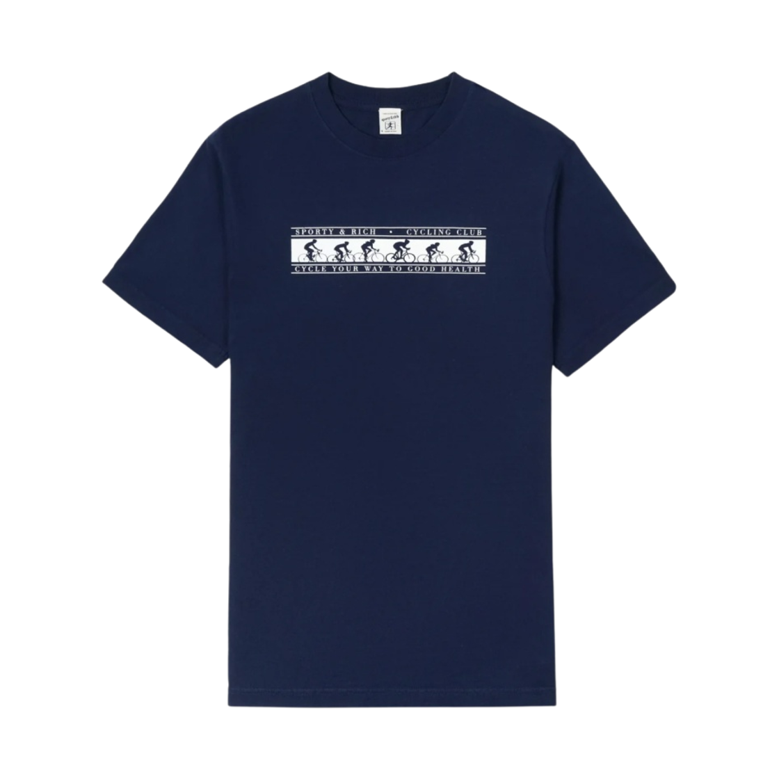 스포티 앤 리치 사이클링 클럽 티셔츠 네이비(Sporty & Rich Cycling Club T-Shirt Navy) - 1
