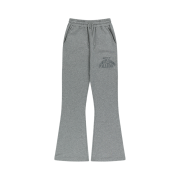 HDEX Womens Light Cotton Boots Cut Sweat Pants Melange Gray