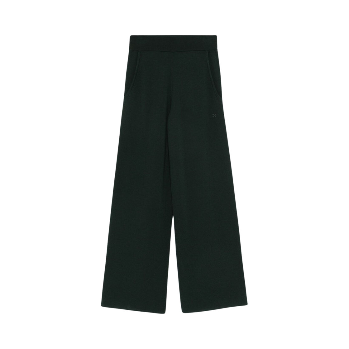 ZIGOTE-007 (W) Max Mara Zigote Wide Leg Wool Yarn Pants Black