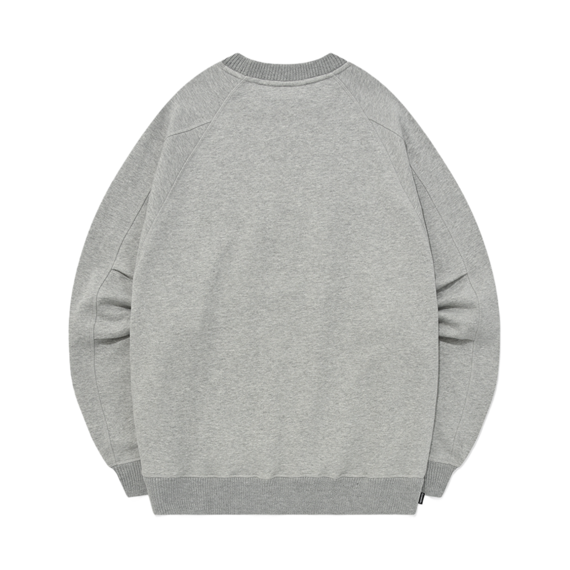 커버낫 오버핏 니트 립 스웨트셔츠 멜란지 그레이(Covernat Oversized Fit Knit Rib Sweatshirt Melange Grey) - 2