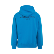 Wooyoungmi Cotton Back Logo Hooded Sweatshirt Blue - 23SS