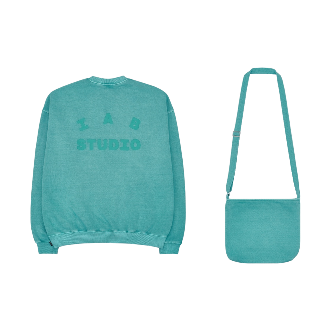 아이앱 스튜디오 피그먼트 스웨트셔츠 & 미니백 제이드(IAB Studio Pigment Sweatshirt & Mini Bag Jade)