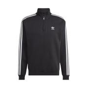Adidas Adicolor Classic 3-Stripes Half-Zip Sweatshirt Black White - KR Sizing
