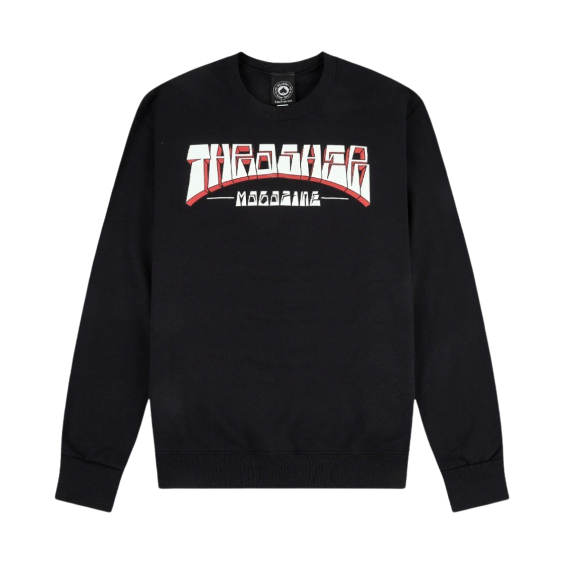 트레셔 피르메 로고 크루 블랙(Thrasher Firme Logo Crew Black) - 1