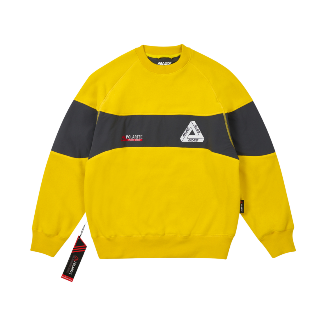 - Palace Polartec 200 Crew Yellow - 24FW