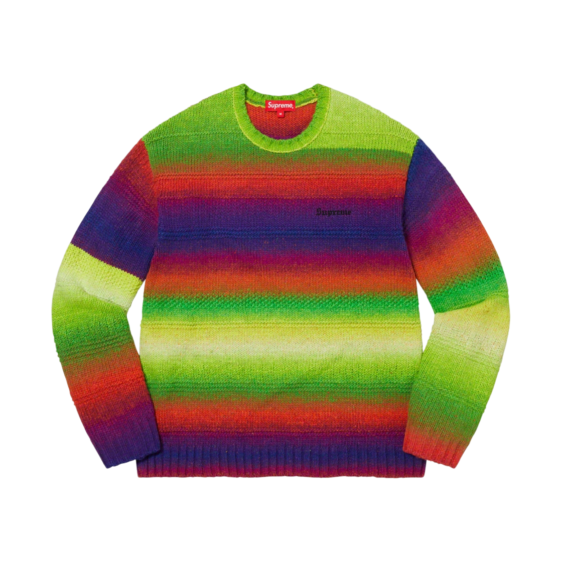슈프림 그라디언트 스트라이프 스웨터 멀티컬러 - 22FW