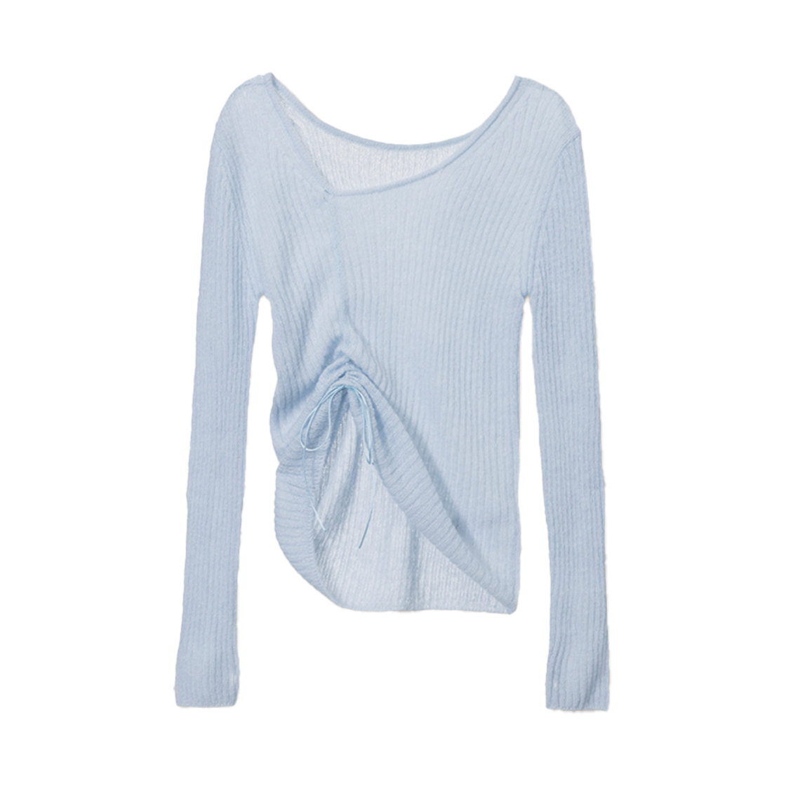 UDSW5A204B1 Dunst 2-Way Shirring Knit Top Soft Blue