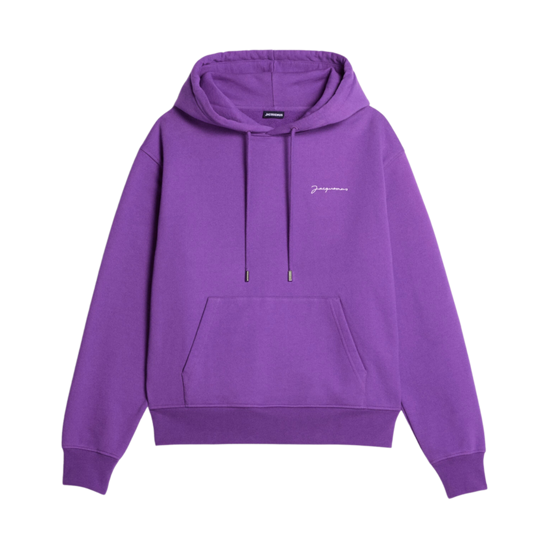 자크뮈스 르 스웨트셔츠 브로데 자수 로고 후드 다크 퍼플(Jacquemus Le Sweatshirt Brodé Embroidered Logo Hoodie Dark Purple) - 1