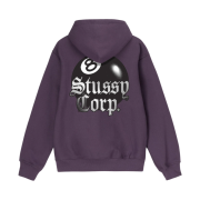 Stussy 8 Ball Corp Hoodie Grape