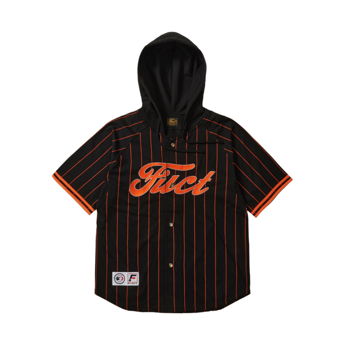 - Fuct Hooded Baseball Jersey Black - 24SS