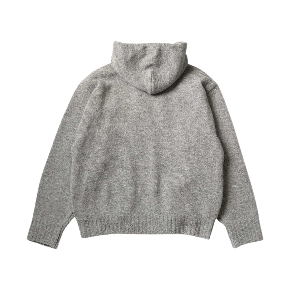 캐피탈 5G 울 후드 스웨터 스피크이지 자수 그레이(Kapital 5G Wool Hooded Sweater Speakeasy Embroidery Gray) - 2