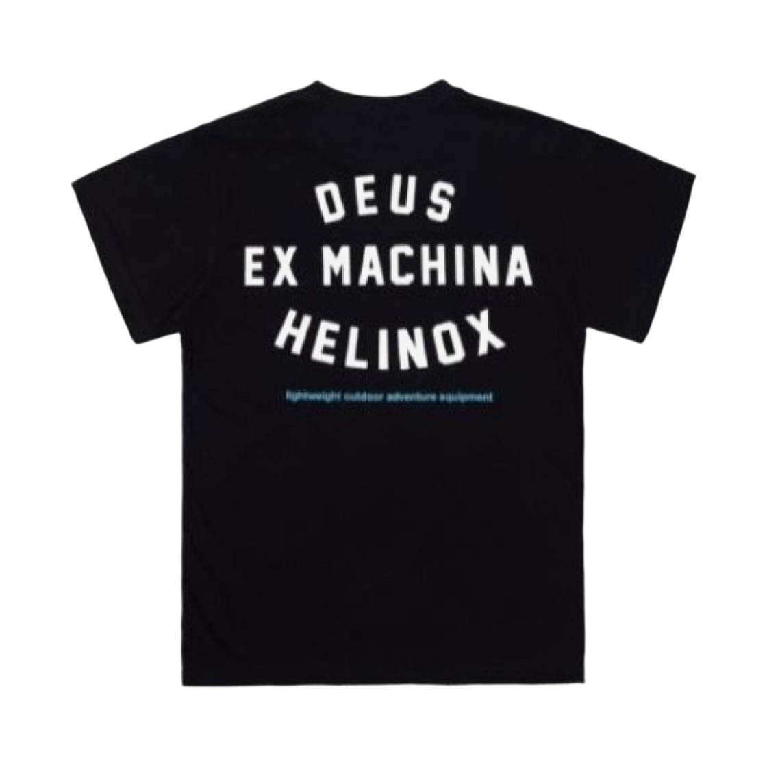 (W) 헬리녹스 x 데우스 엑스 마키나 티셔츠 블랙((W) Helinox x Deus Ex Machina T-Shirt Black)
