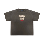 Project G/R Blow Me Washed T-Shirt Brown