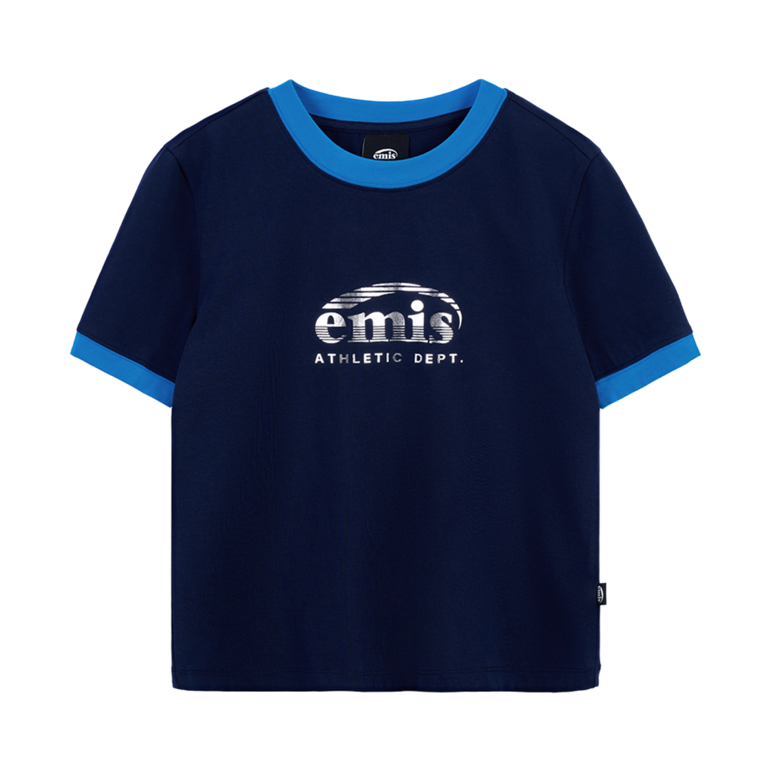 - (W) Emis Ringer Sporty T-Shirt Navy Blue