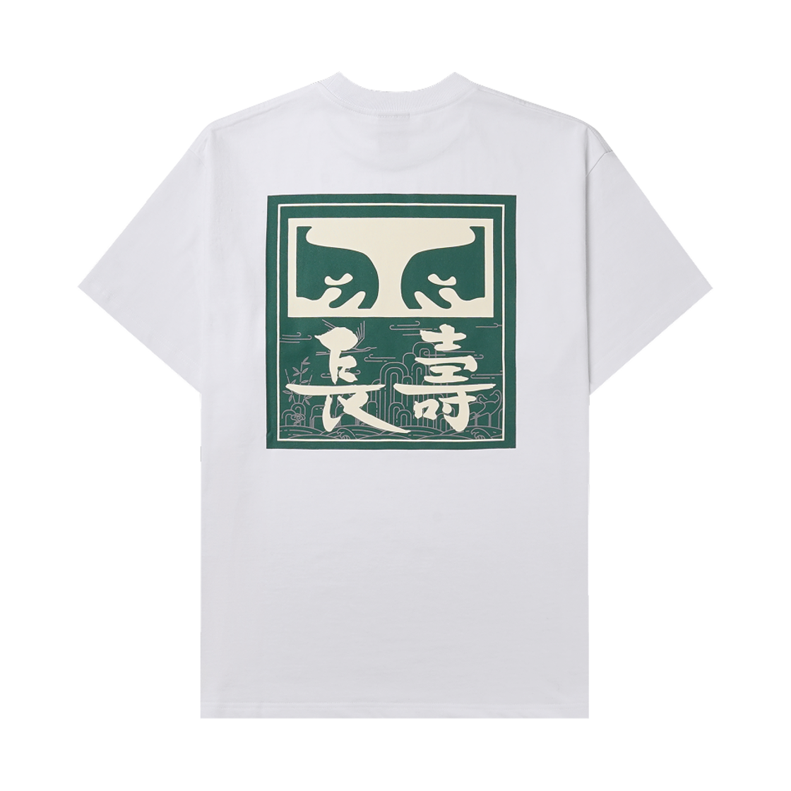 오베이 x 장수 아이즈 아이콘 티셔츠 화이트