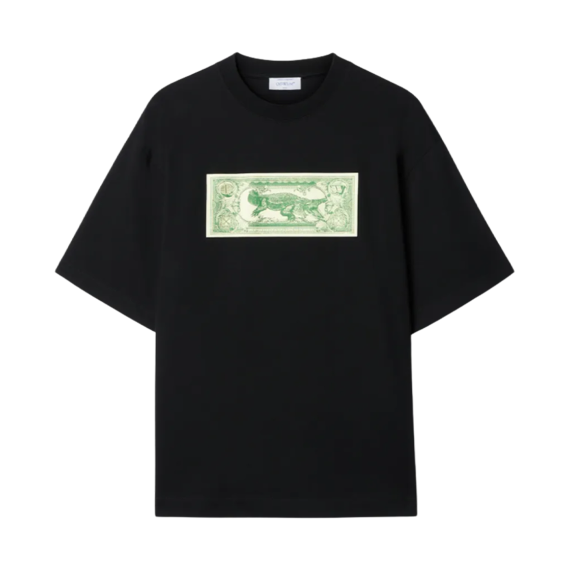 OMAA120S25JER00C1058 Off-White Banknote Arrow T-Shirt Black