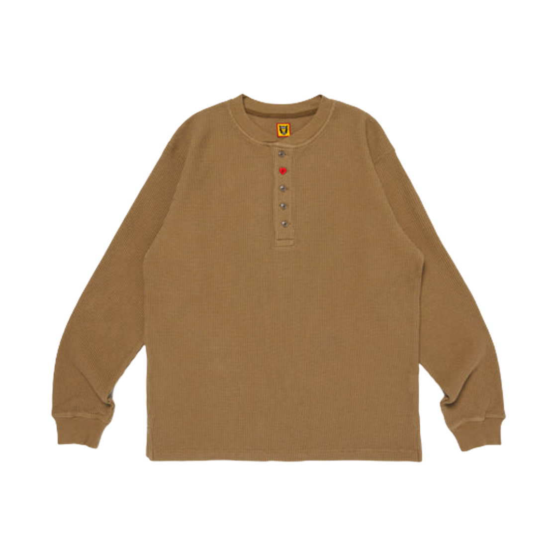 휴먼 메이드 헨리넥 롱슬리브 티셔츠 올리브 드랩(Human Made Henley Neck L/S T-Shirt Olive Drab) - 2