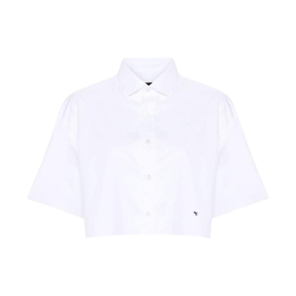 HGSH019-WHT (W) Homme Girls Oversized Cotton Shirt White