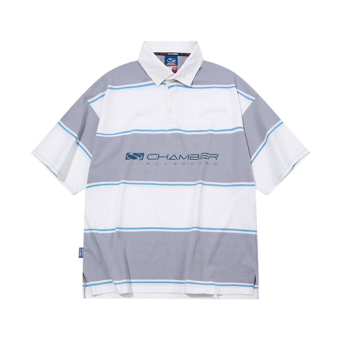 SCBES2HTU01AB SPORT CHAMBER SC Flash Rugby T-Shirt Ash Blue