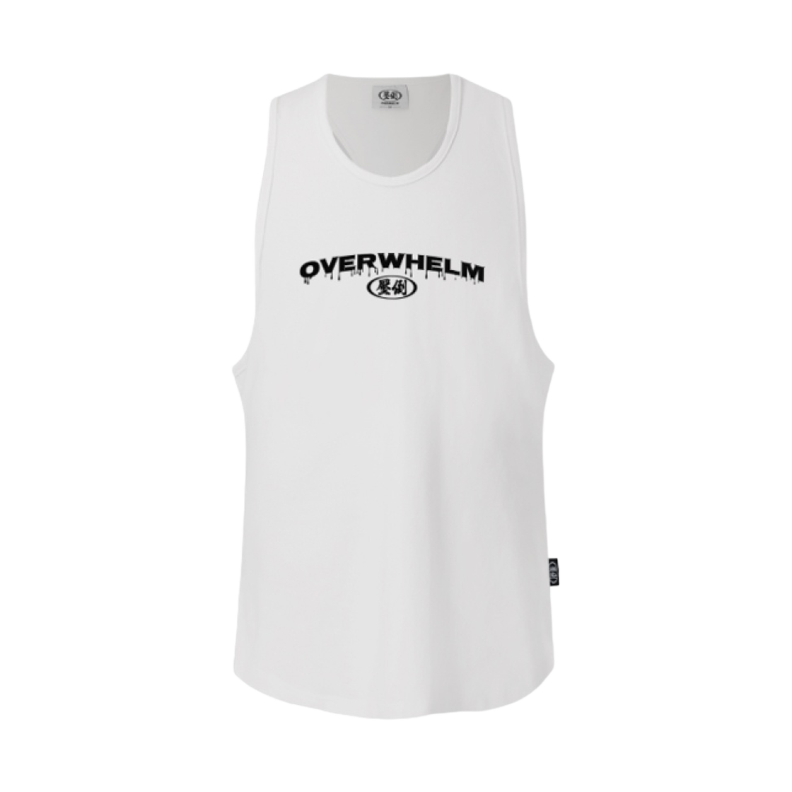 - Overwhelm Chestcut Sweat Logo Sleeveless White