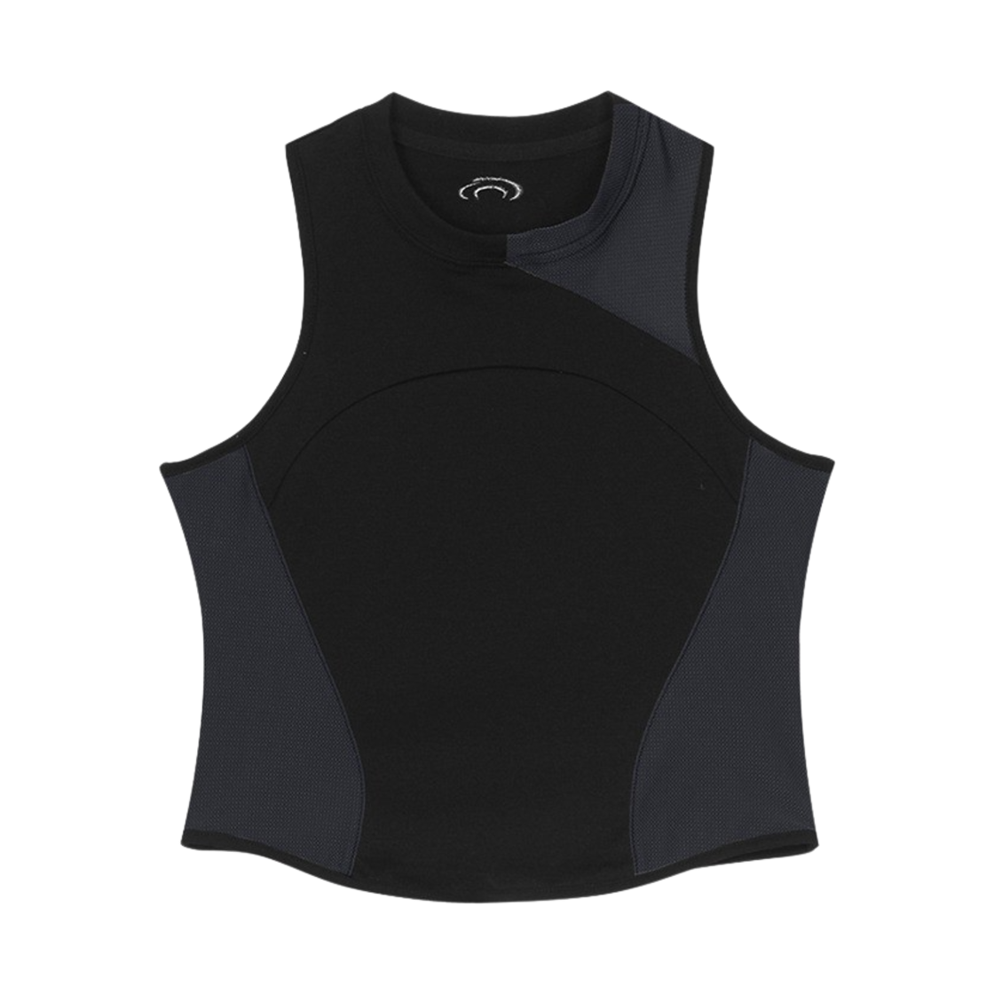 아트오브필드 슬릿 메쉬 슬리브리스 셔츠 블랙