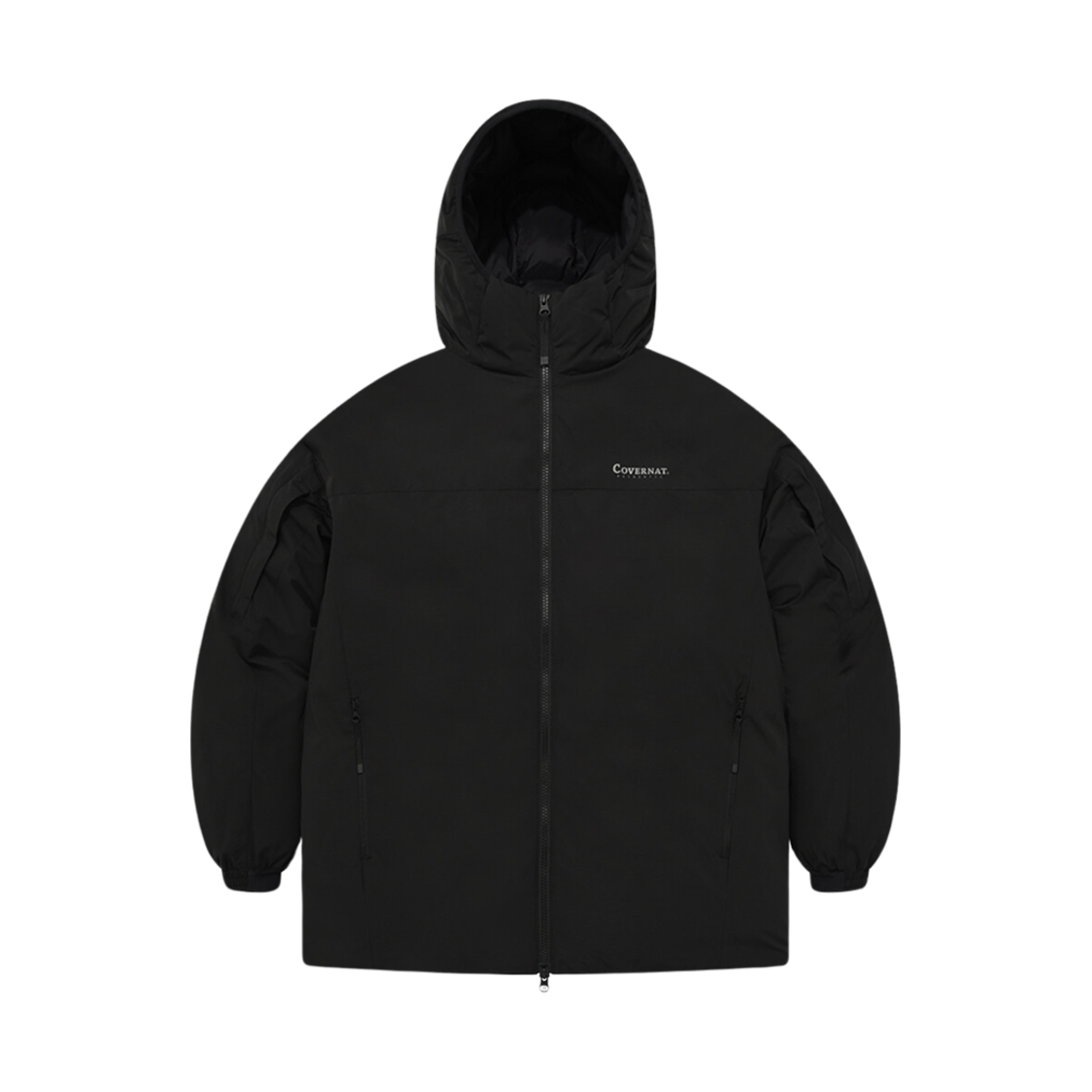 커버낫 RDS 하이라이트 후디 집업 블랙(Covernat RDS Highlight Hoodie Zip Up Black)
