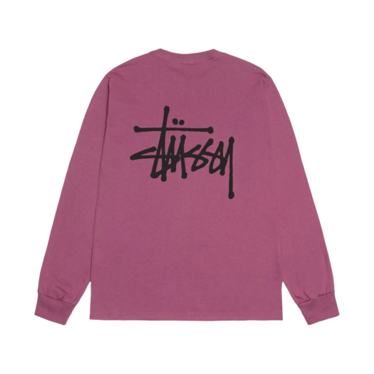 Stussy Basic Stussy LS T-Shirt Berry 2024