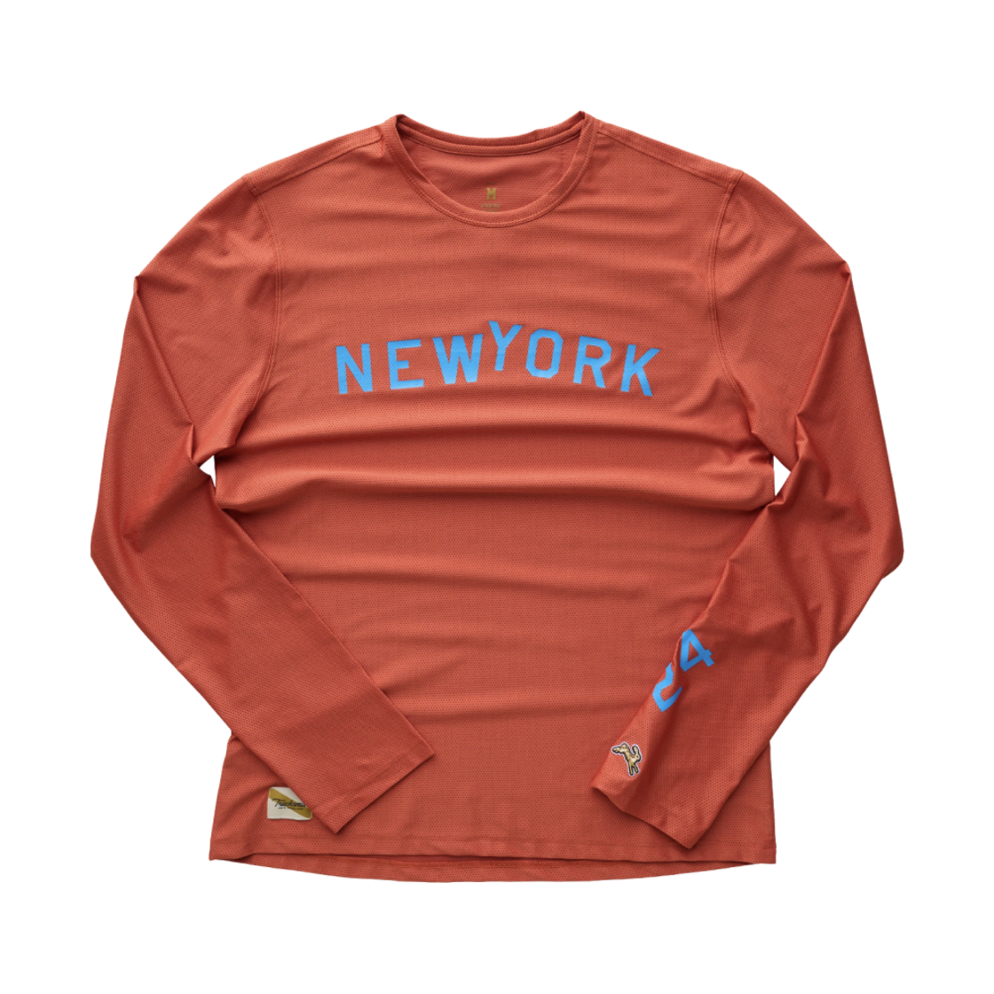 MT2232NYC2401TC Tracksmith New York Long Sleeve Terracotta