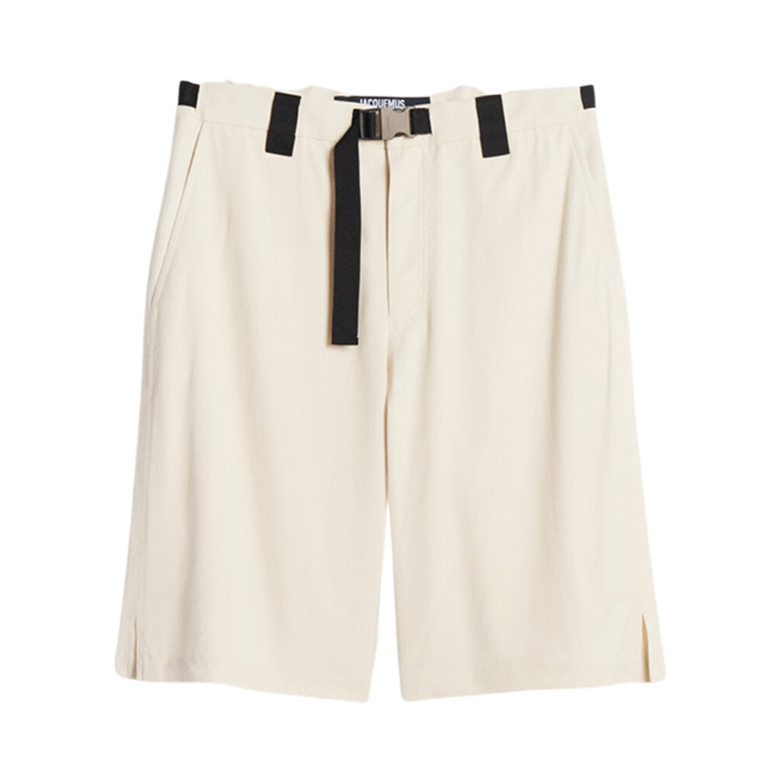 자크뮈스 르 숏 메이오 버클드 쇼츠 베이지(Jacquemus Le Short Meio Buckled Shorts Beige) - 1