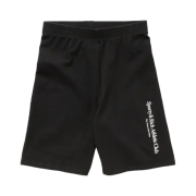 (W) Sporty & Rich Athletic Club Biker Shorts Black