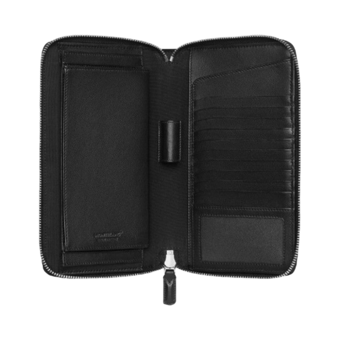 126257 Montblanc Meisterstuck Soft Grain Leather Travel Wallet Black - #2