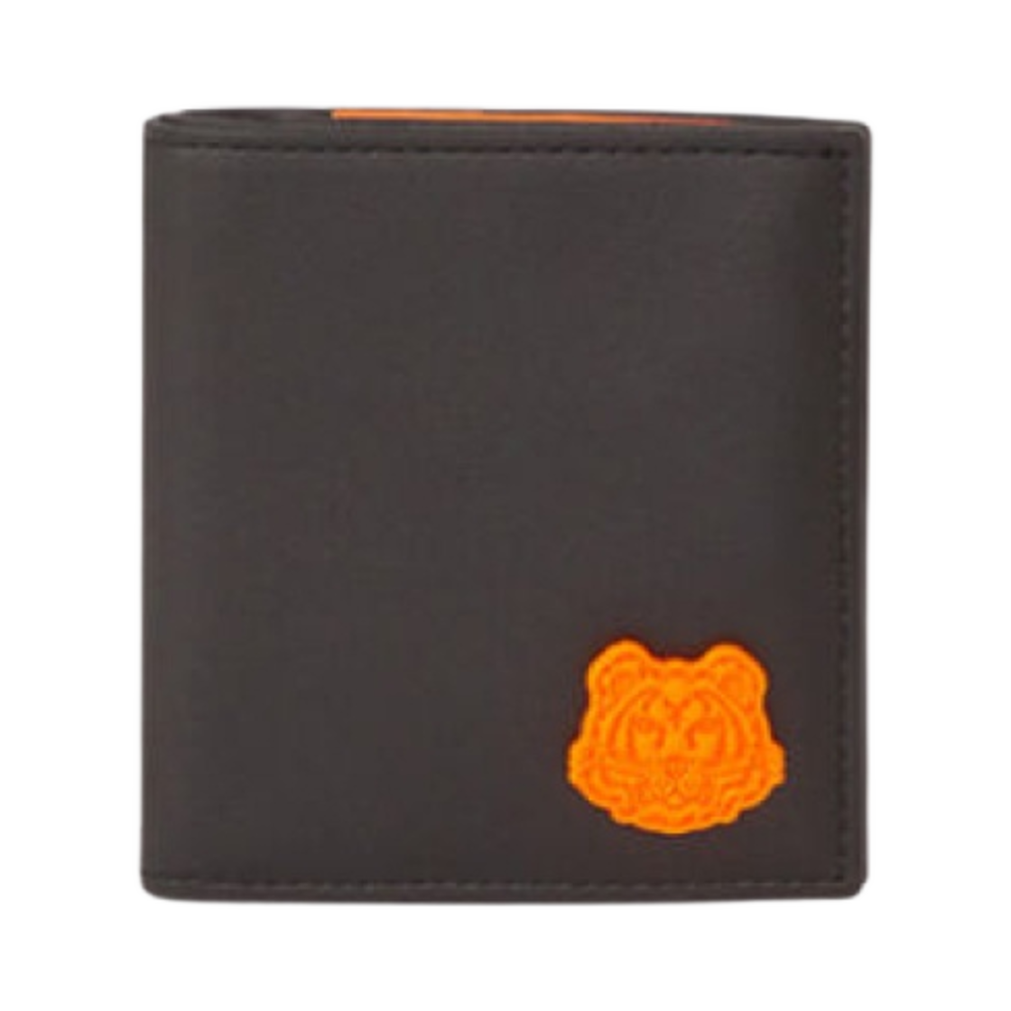 FC55PM413L4399 Kenzo Tiger Crest Small Foldable Leather Wallet Black