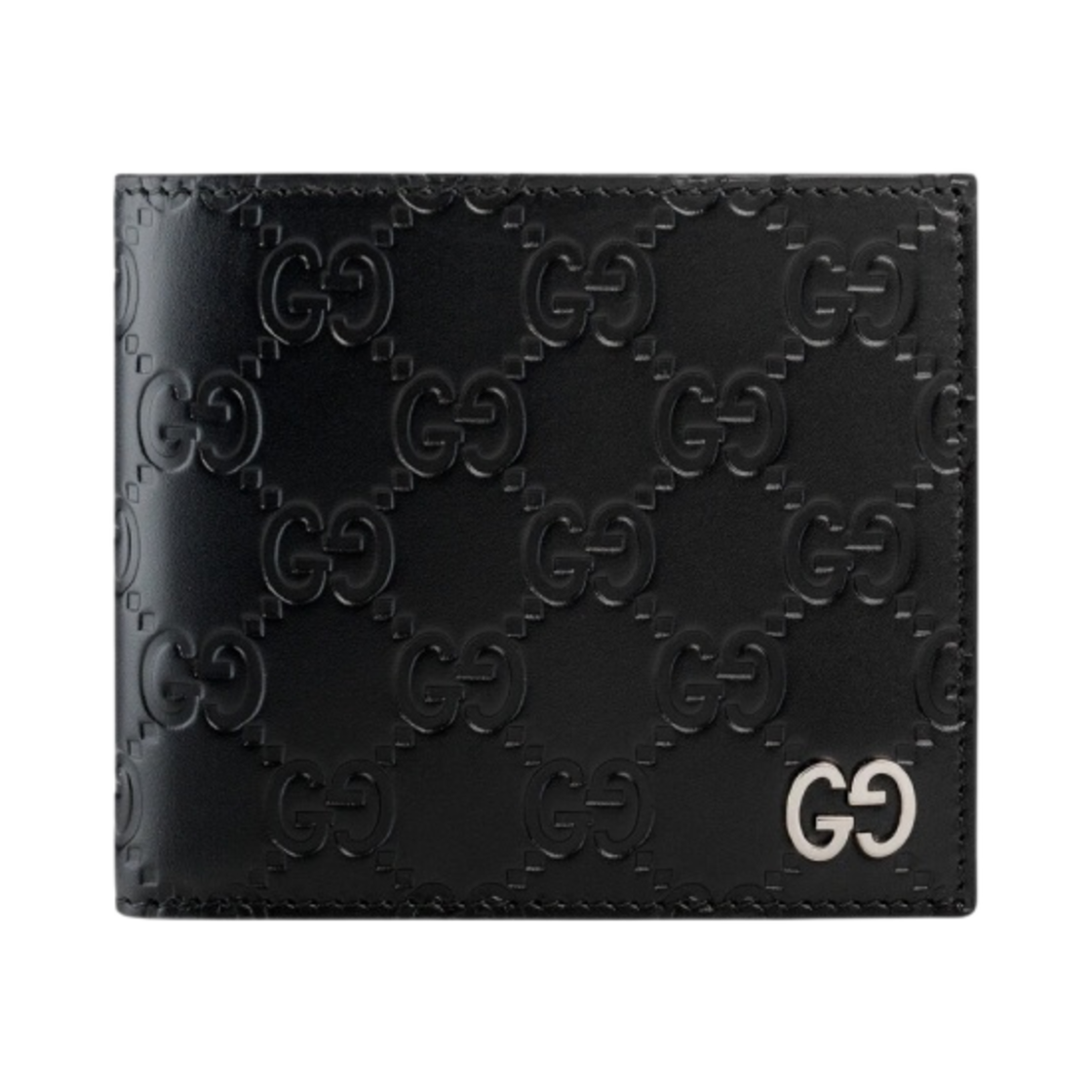 구찌 시그니쳐 코인 지갑 블랙(Gucci Signature Coin Wallet Black) - 1