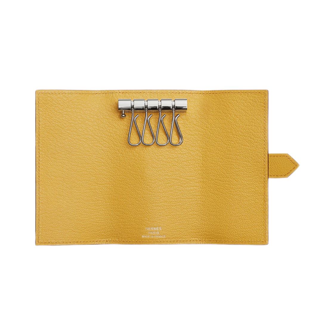 에르메스 베안 키링 미조레 고트스킨 & 팔라듐 하드웨어 쏠레이(Hermes Bearn Key Ring Mysore Goatskin & Palladium Soleil) - 2
