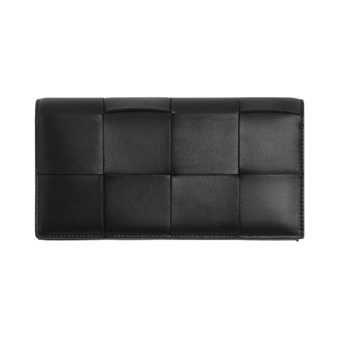 754470VCQC48425 Bottega Veneta Cassette Large Flap Wallet Black