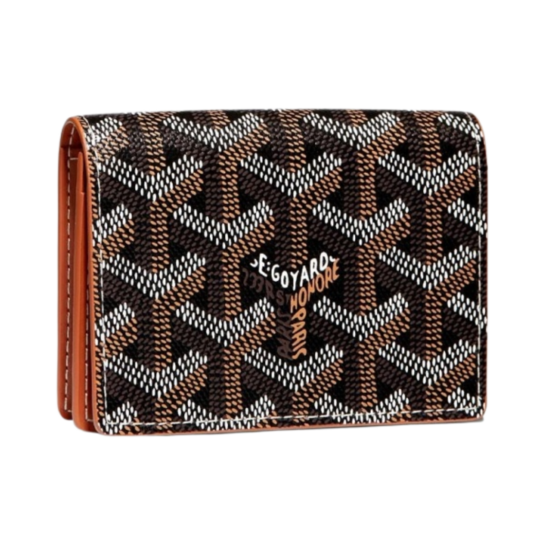 APM421-03 Goyard Malesherbes Card Holder Black Tan - 대표 이미지 #1