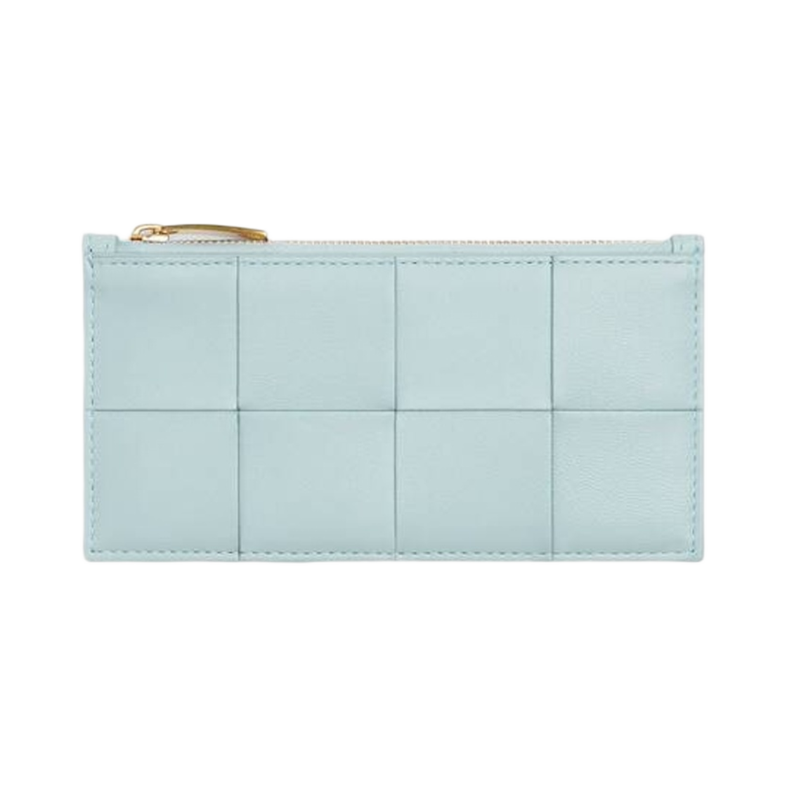 보테가 베네타 카세트백 지퍼 지퍼 카드 케이스 틸 워시드(Bottega Veneta Cassette Long Zippered Card Case Teal Washed) - 1