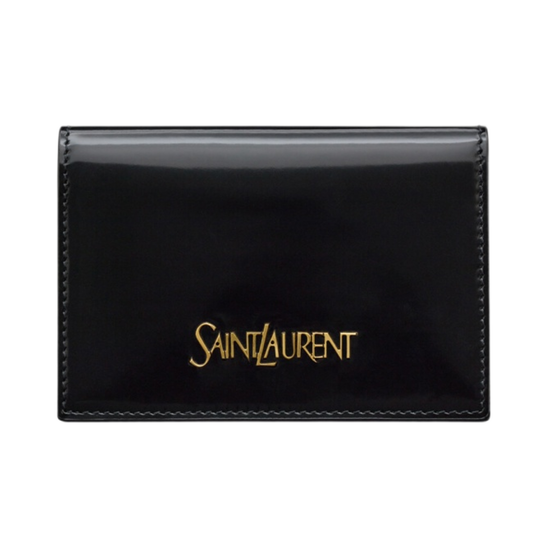 생로랑 브러쉬드 레더 비즈니스 카드 케이스 블랙(Saint Laurent Business Card Case in Brused Leather Black) - 1