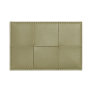 Bottega Veneta Credit Card Case Lambskin & Calfskin Travertine