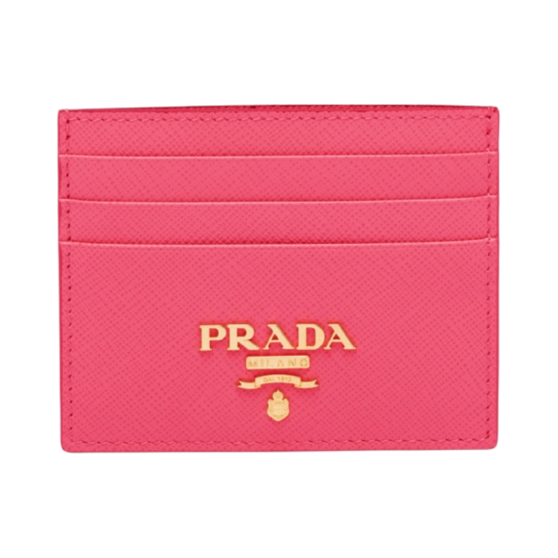 프라다 사피아노 레더 카드 홀더 피오니 핑크(Prada Saffiano Leather Card Holder Peony Pink) - 1