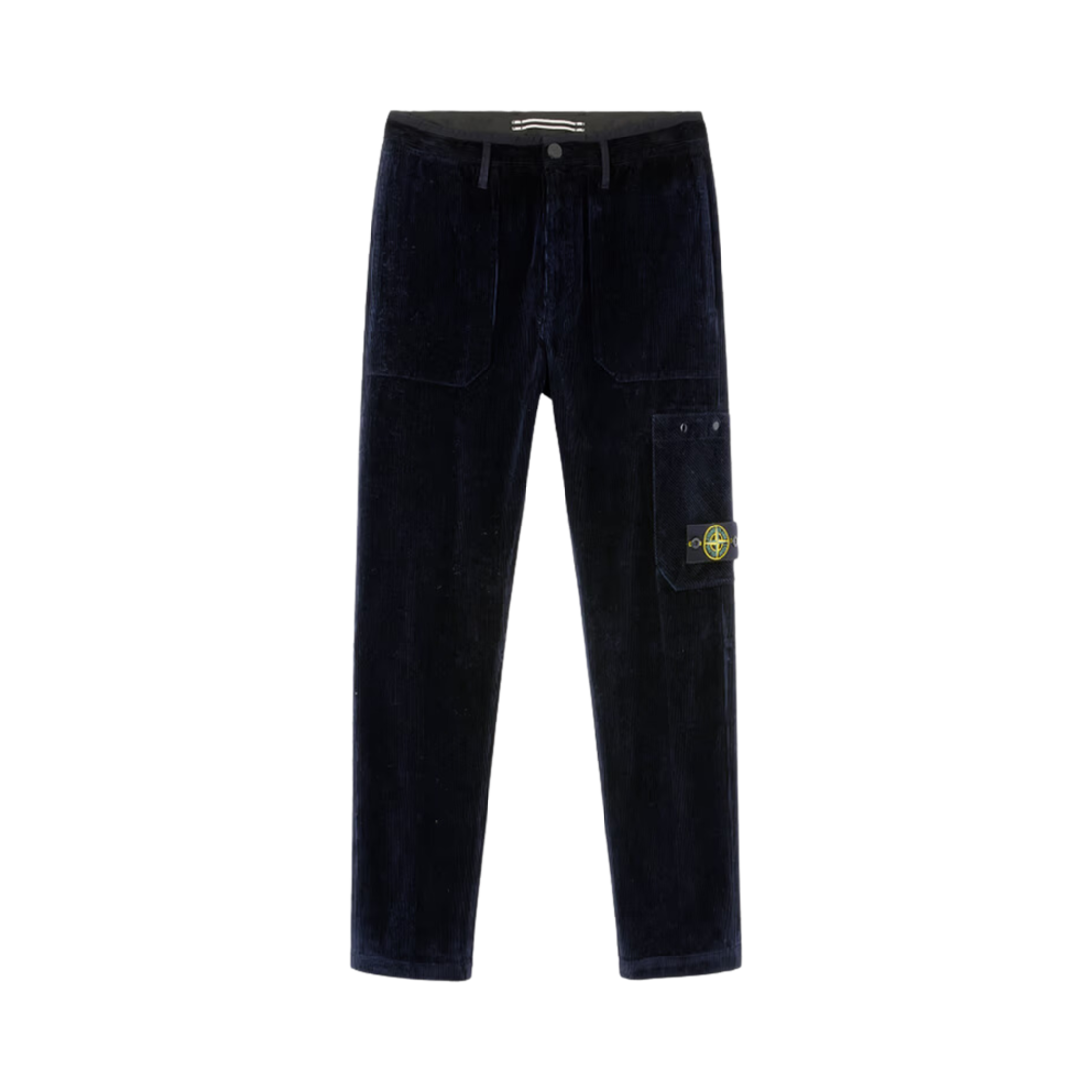811532604-V0020 Stone Island 32604 Organic Cotton Corduroy 800 Pockets Cargo Pants Navy Blue - 24FW