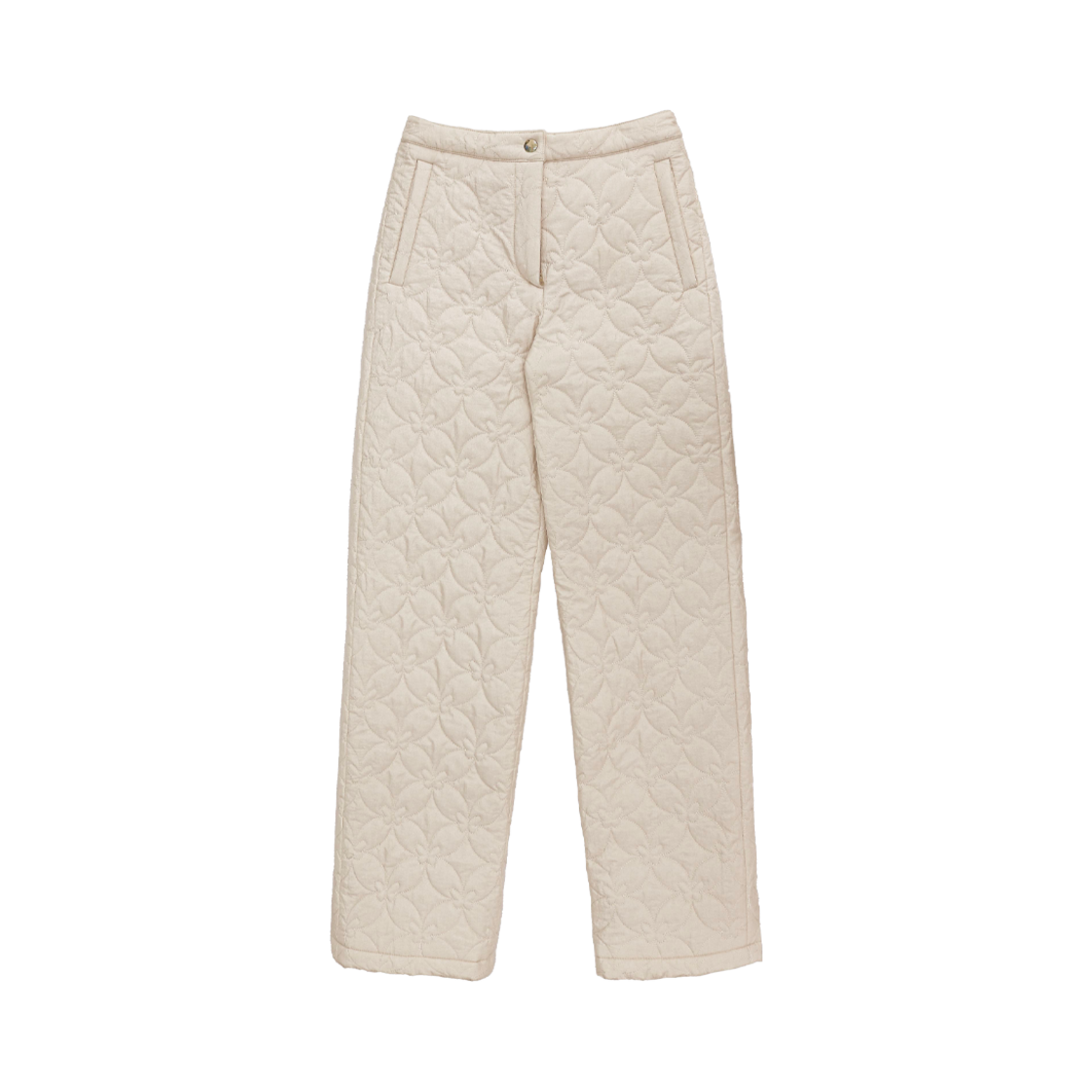 나비버스 나비 퀄티드 팬츠 베이지(NAVIVERSE Navi Quilted Pants Beige)