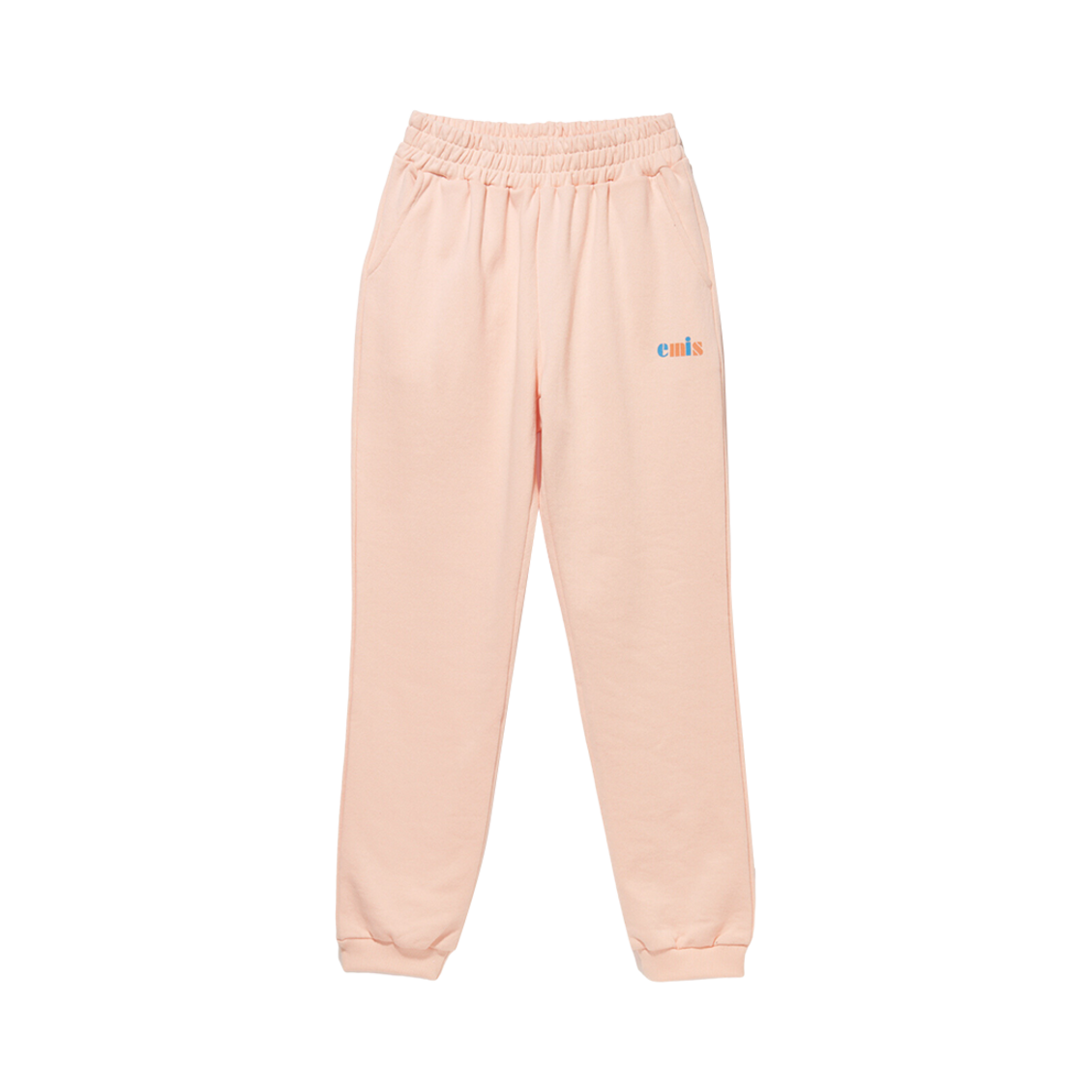 - (W) Emis Vintage Logo Training Pants Milky Pink