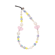String Ting Around The Pearl'd In 80 Days Wristlet Phone Strap