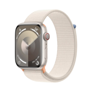 Apple Watch Series 9 45mm Cellular Starlight Aluminium Case with Sport Loop Starlight (Korean Ver.)