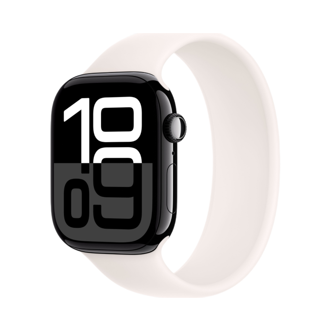 애플 워치 10 46mm 셀룰러 제트 블랙 알루미늄 케이스 솔로 루프 라이트 블러시 (국내 정식 발매 제품)